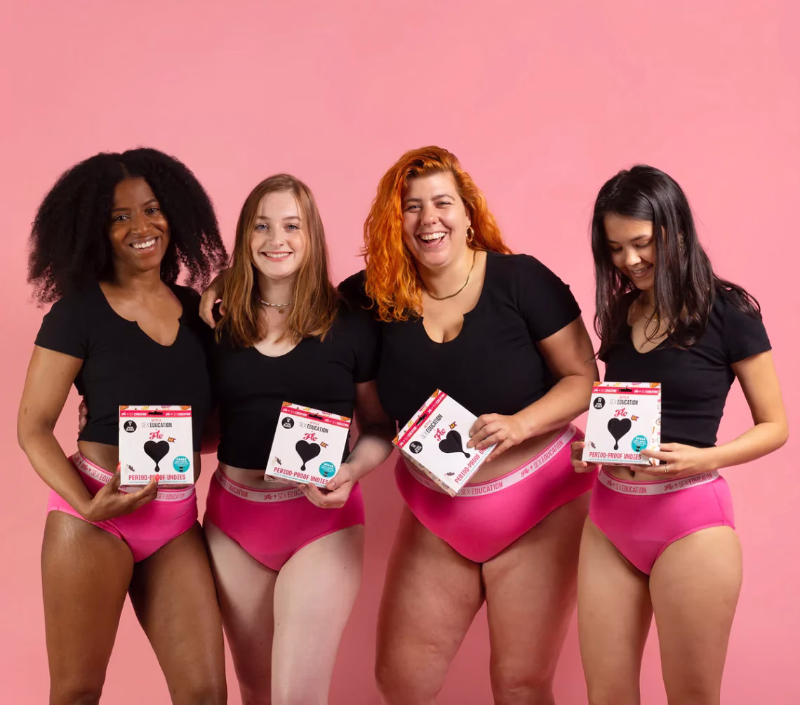 Here We Flo models in a group shot